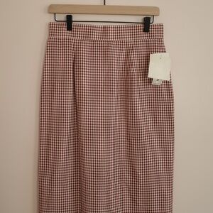 Vintage Jones Wear Gingham Skirt NWT